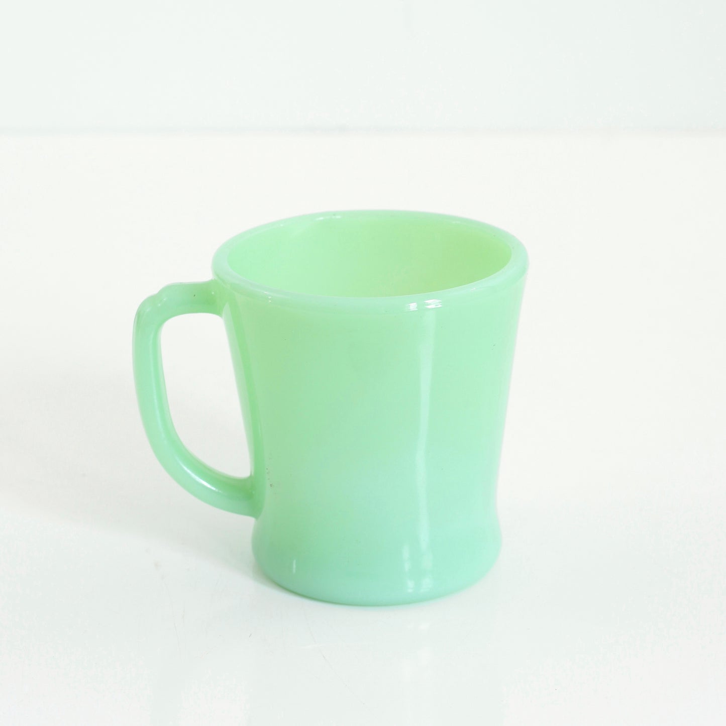SOLD - Mid Century Jadeite Fire King Mug