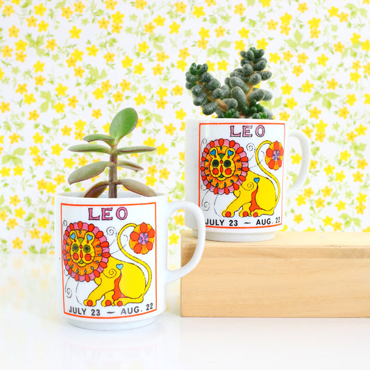 SOLD - Vintage Leo the Lion Zodiac Mug