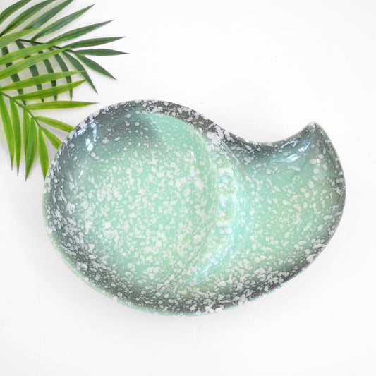 SOLD - Mid Century Modern Mint Green Speckled Ash Tray