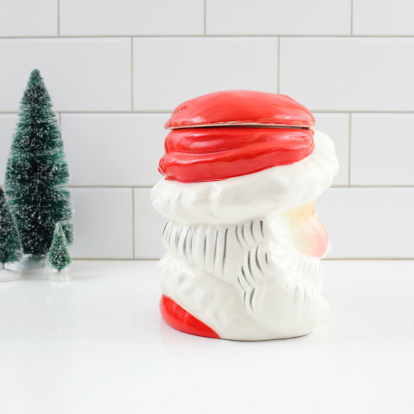 SOLD - Vintage 1950s Napco Winking Santa Cookie Jar