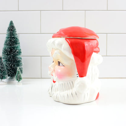 SOLD - Vintage 1950s Napco Winking Santa Cookie Jar