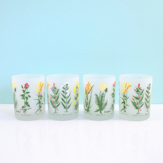 SOLD - Vintage Neiman Marcus Wildflower Glasses