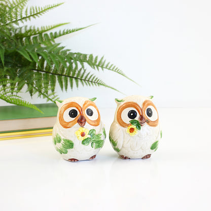 SOLD - Vintage Norcrest Owls Salt & Pepper Shakers