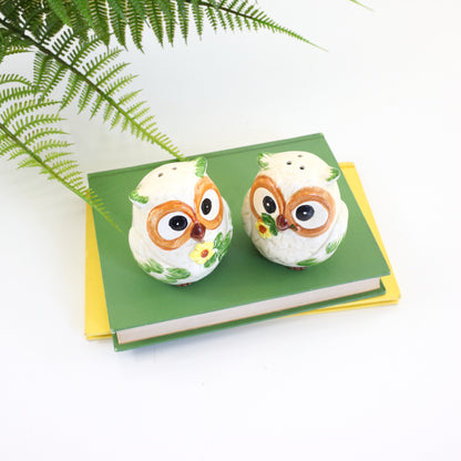 SOLD - Vintage Norcrest Owls Salt & Pepper Shakers