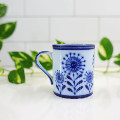 SOLD - Vintage Nordic Stoneware Flower Mug