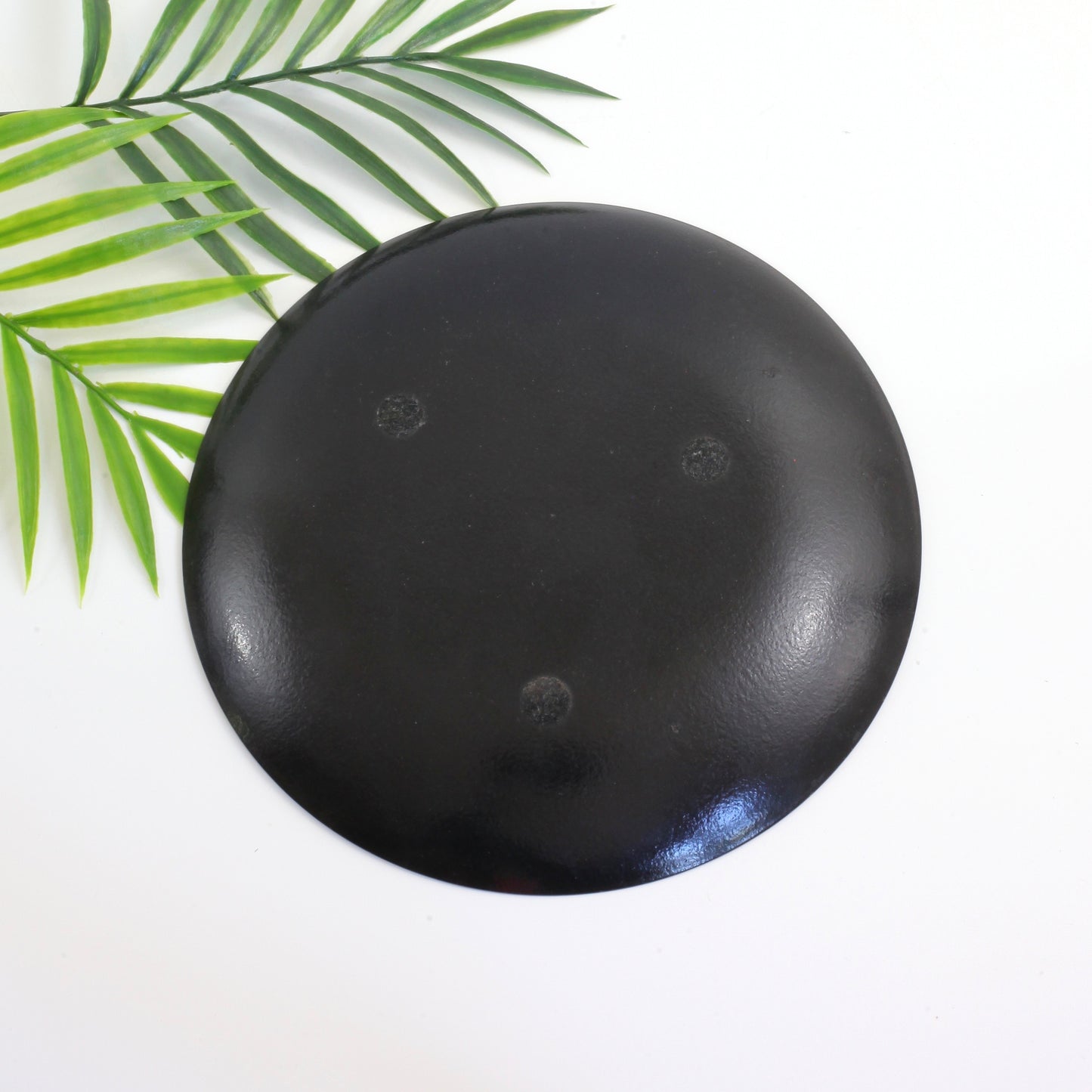 SOLD - Mid Century Modern Enamel Copper Bowl in Orange Flame