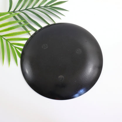 SOLD - Mid Century Modern Enamel Copper Bowl in Orange Flame