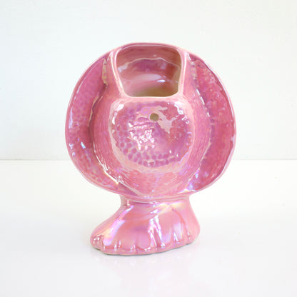 SOLD - Vintage 1950s Pink Lusterware Head Vase