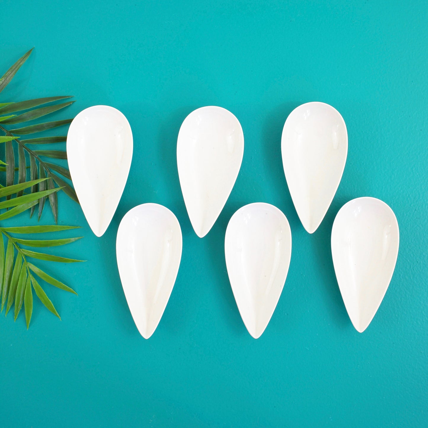 SOLD - Mid Century Rosenthal Puzzleschale White Teardrop Dishes