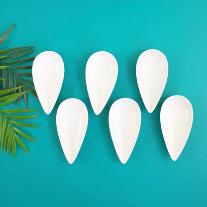 SOLD - Mid Century Rosenthal Puzzleschale White Teardrop Dishes