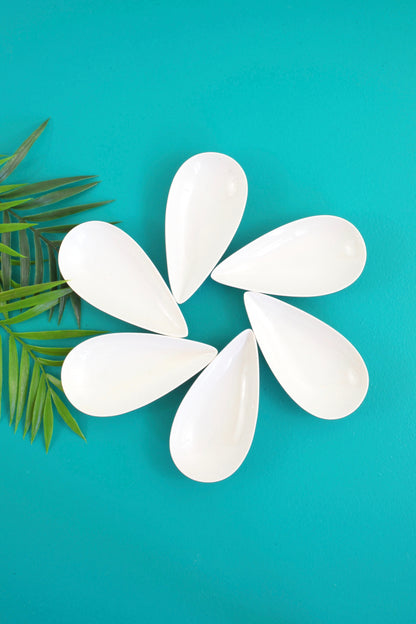 SOLD - Mid Century Rosenthal Puzzleschale White Teardrop Dishes