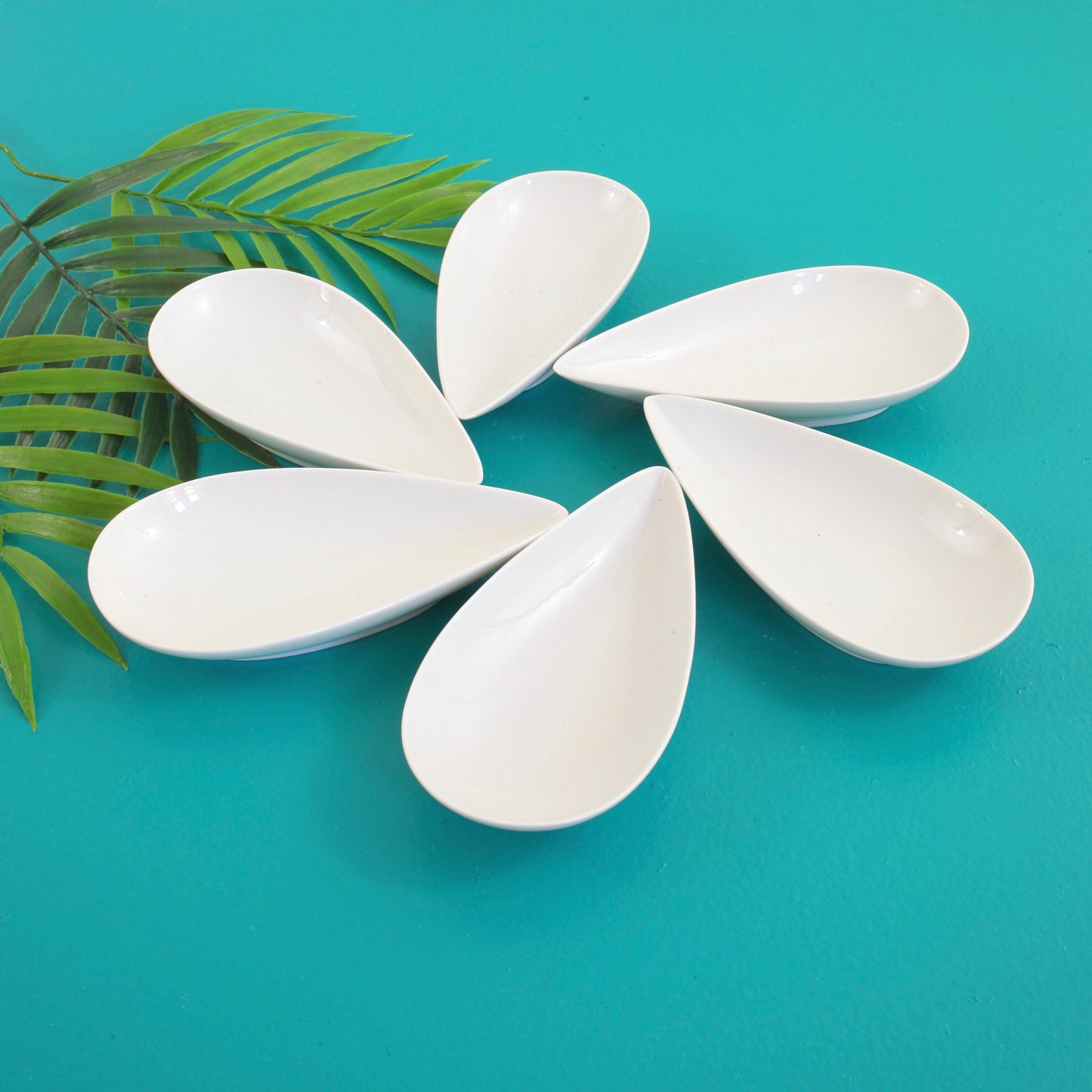 SOLD - Mid Century Rosenthal Puzzleschale White Teardrop Dishes