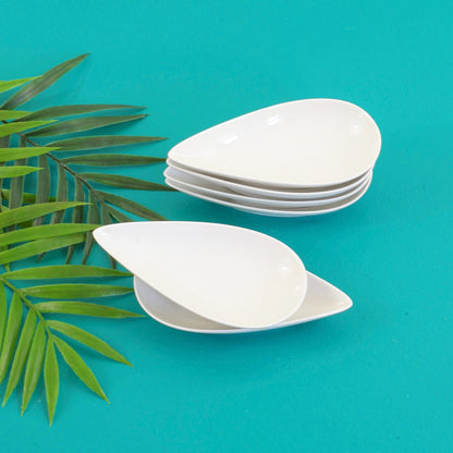 SOLD - Mid Century Rosenthal Puzzleschale White Teardrop Dishes