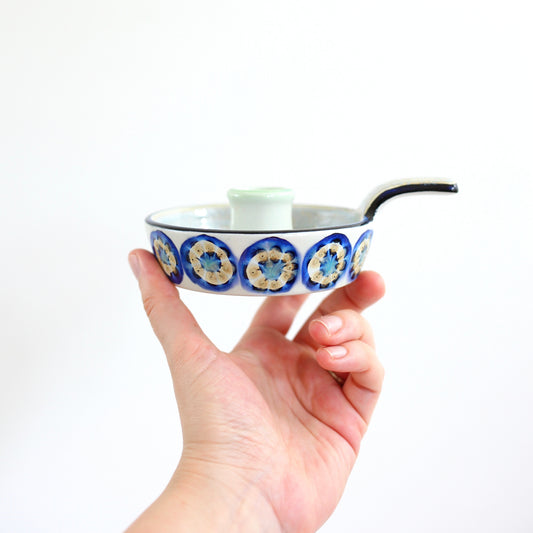 SOLD - Danish Modern Royal Copenhagen Fajance Ceramic Candle Holder 589/3362