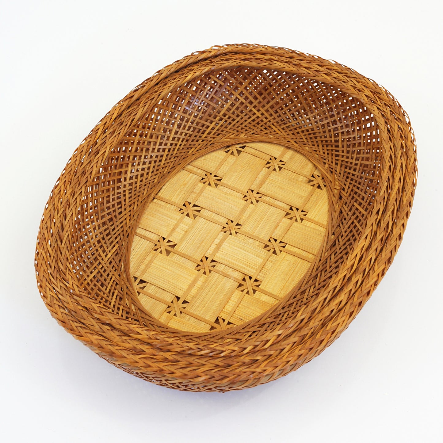 SOLD - Set of Three Vintage Wicker Nesting Baskets