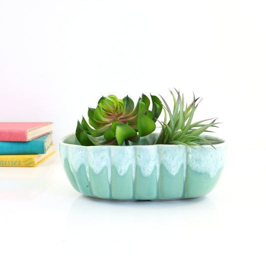SOLD - Mid Century Mint Green Upco Planter