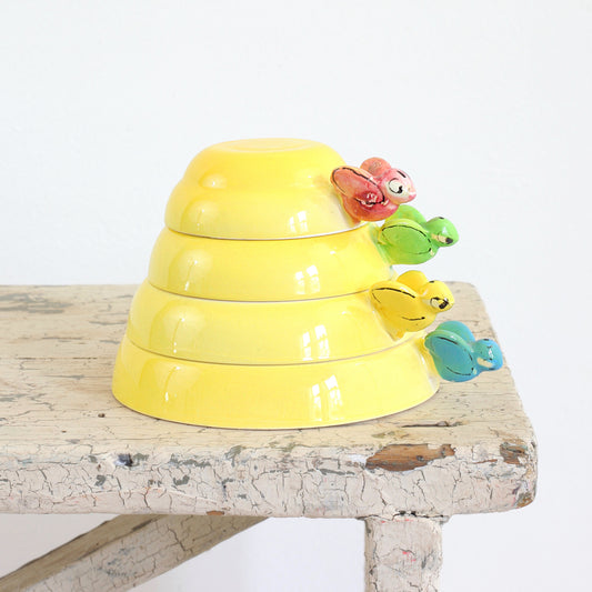 SOLD - Vintage Bee Hive Measuring Cups by Menschik Goldman