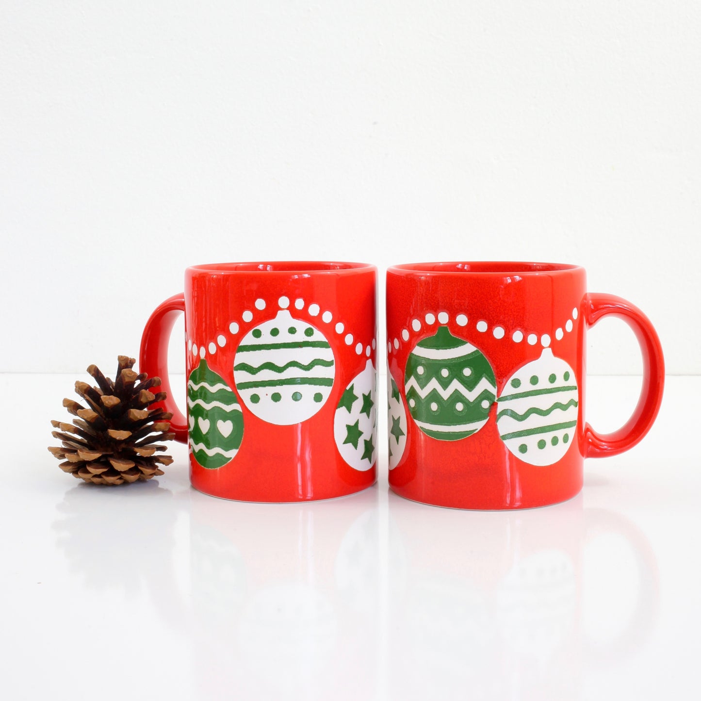 SOLD - Vintage Waechtersbach West Germany Christmas Ornaments Mug