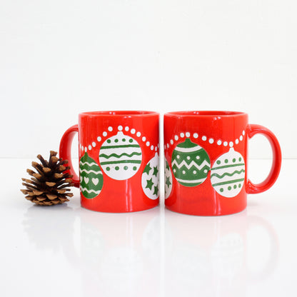 SOLD - Vintage Waechtersbach West Germany Christmas Ornaments Mug