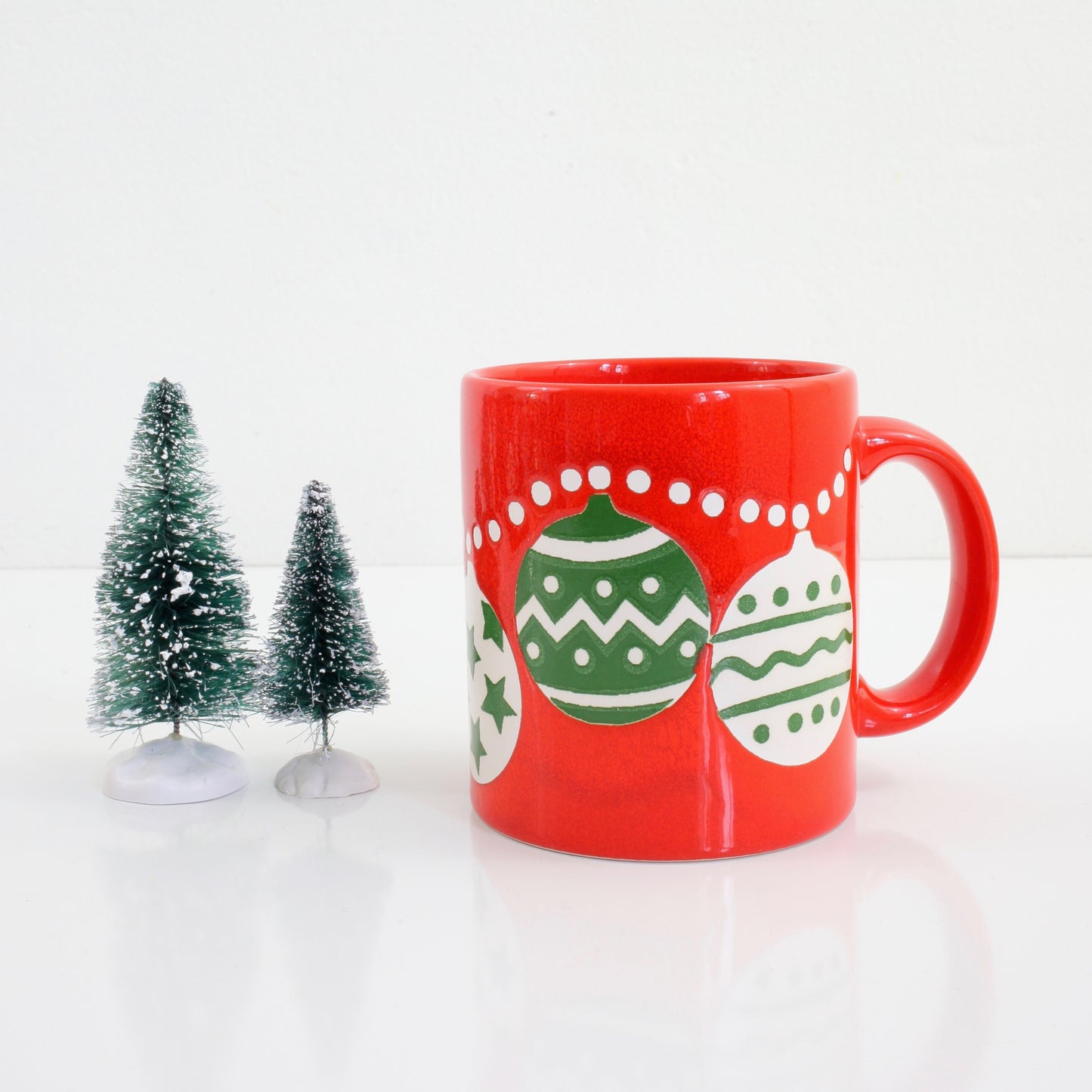 SOLD - Vintage Waechtersbach West Germany Christmas Ornaments Mug
