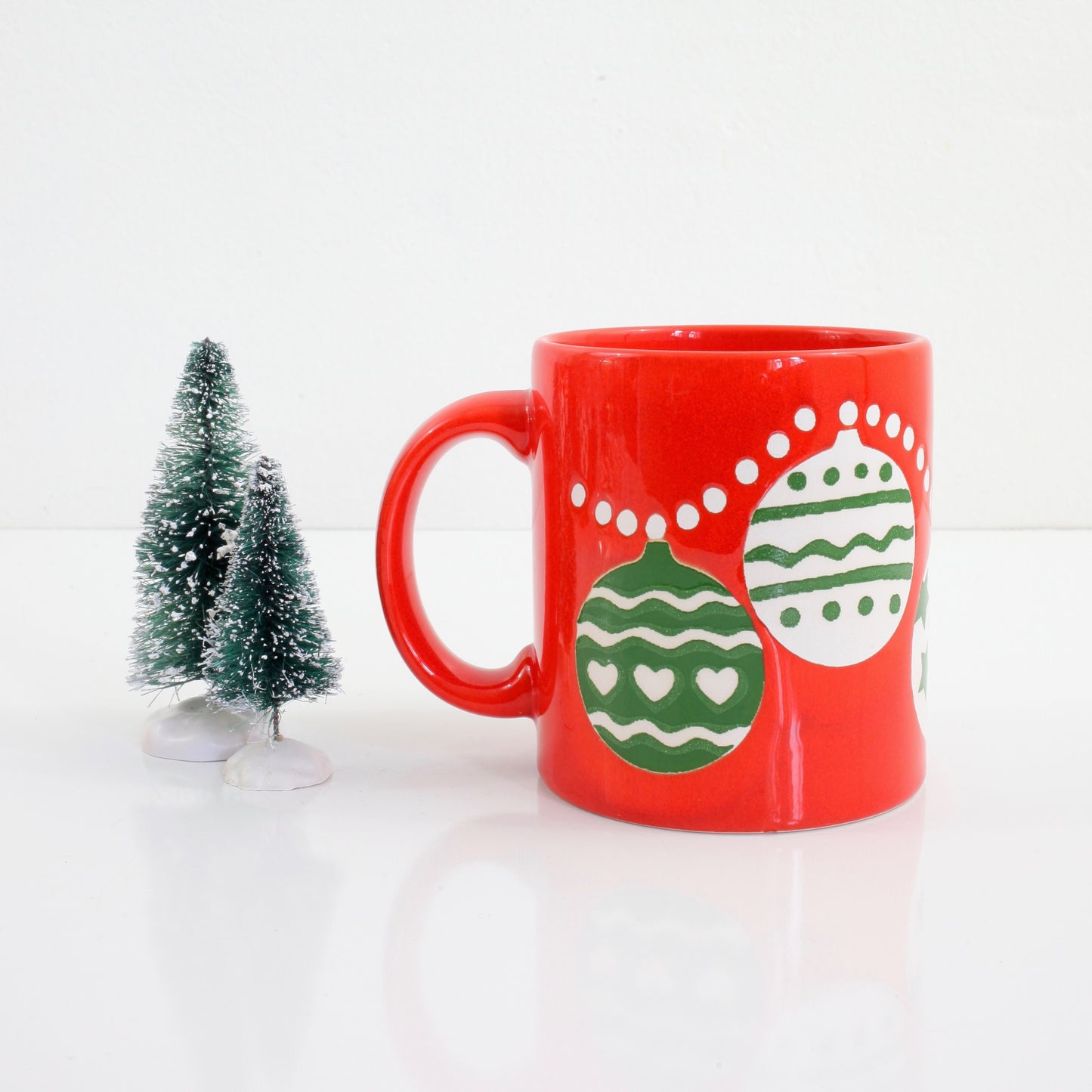 SOLD - Vintage Waechtersbach West Germany Christmas Ornaments Mug