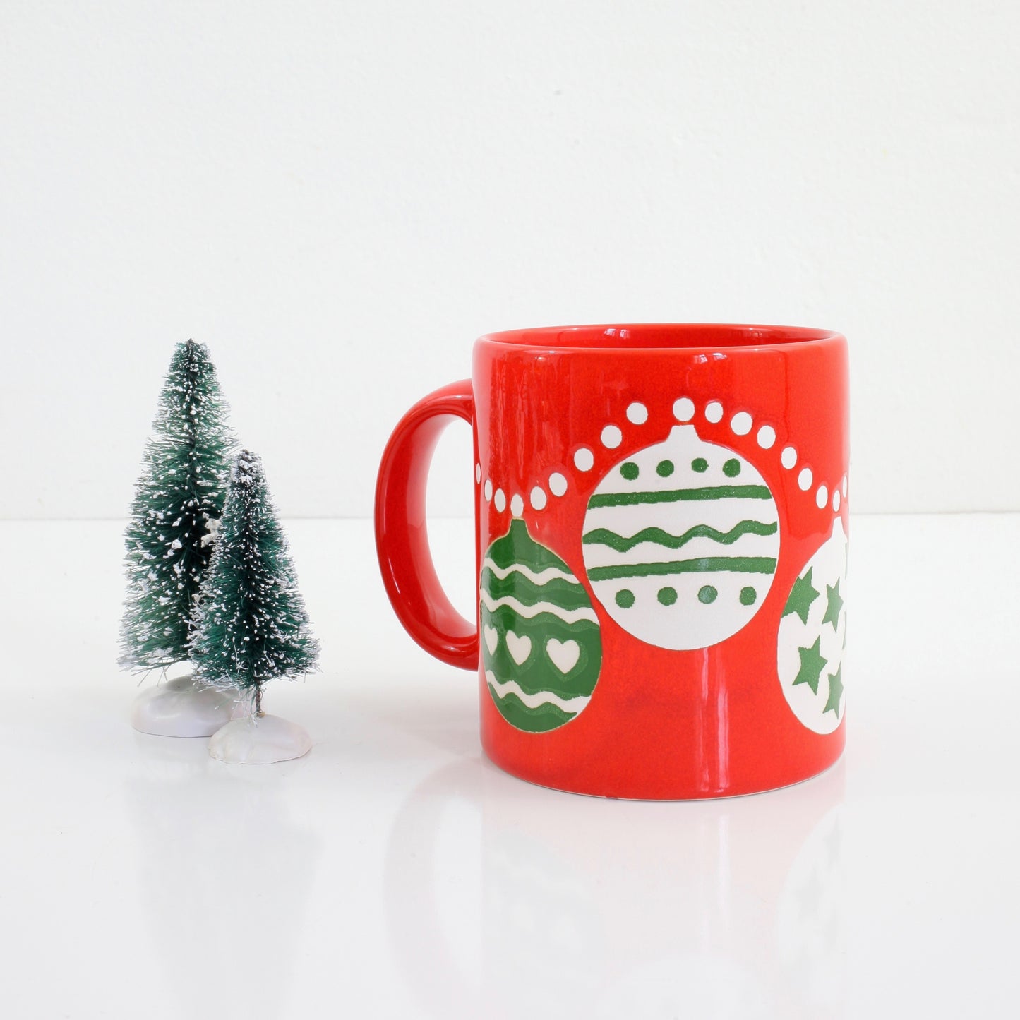 SOLD - Vintage Waechtersbach West Germany Christmas Ornaments Mug