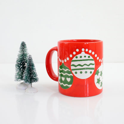 SOLD - Vintage Waechtersbach West Germany Christmas Ornaments Mug