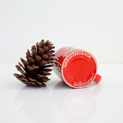 SOLD - Vintage Waechtersbach West Germany Christmas Tree Mug (Large Trees)