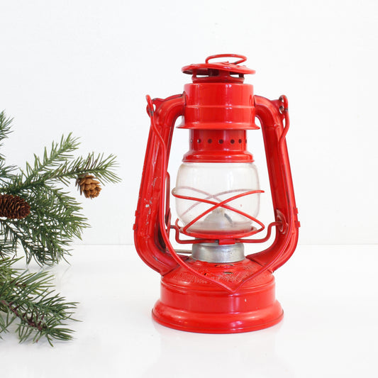 SOLD - Vintage Winged Wheel No. 350 Red Skater's Lantern