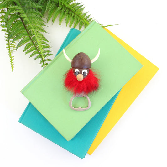 SOLD - Vintage Wooden Viking Bottle Opener